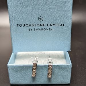 Pave Bar Earrings